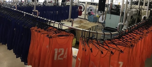 ビブス・ゼッケン クリーニング